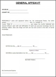 10+ Affidavit Forms  Free Word Templates