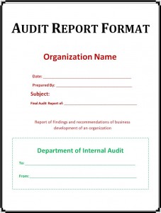 Free Audit Report Template | Free Word's Templates