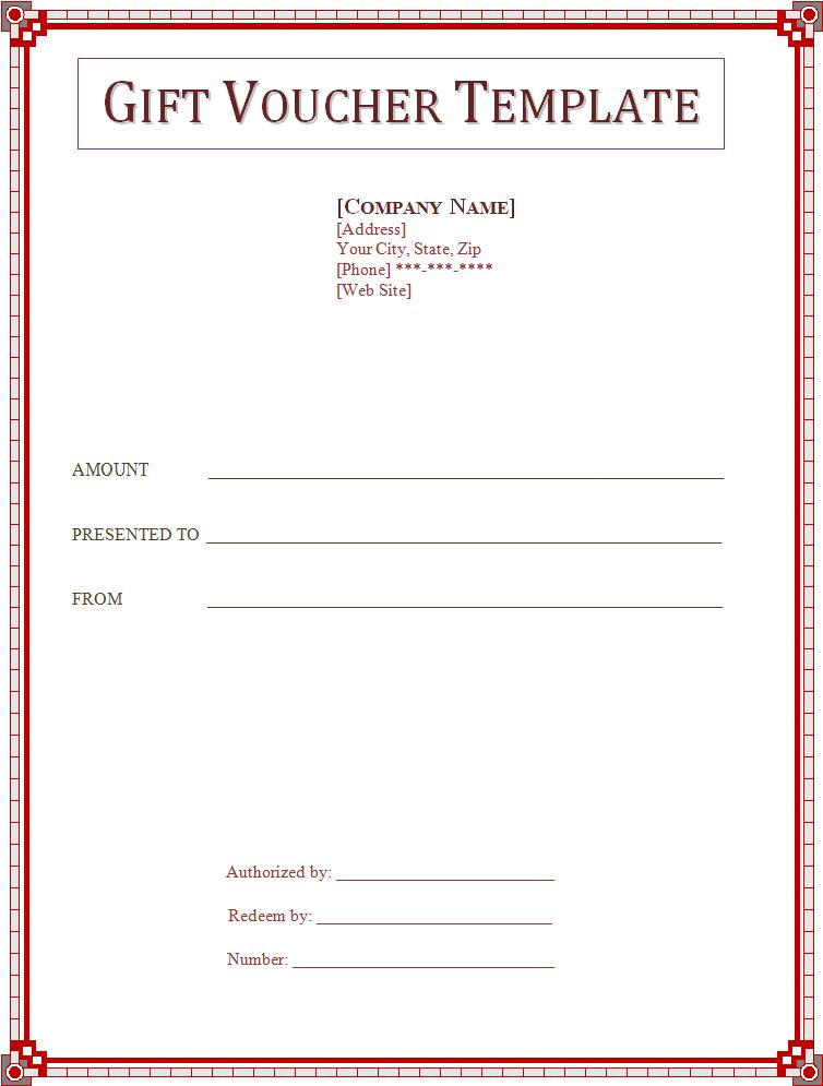 Voucher Templates Free Word s Templates