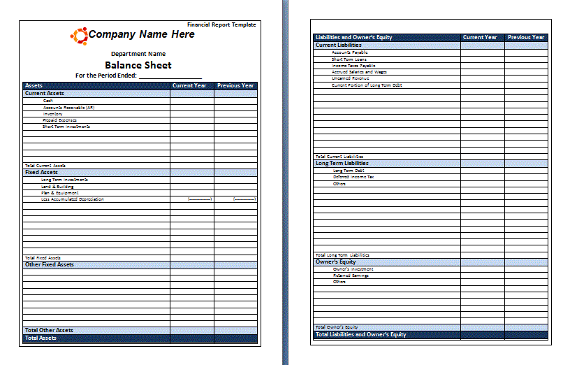 Annual Financial Report Free Word s Templates