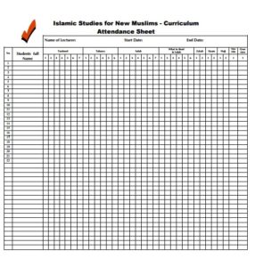 Attendance Sheet Template | Free Word Templates