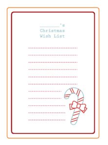 Christmas Wish List Template | Free Word Templates