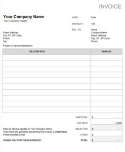 microsoft simple invoice template page