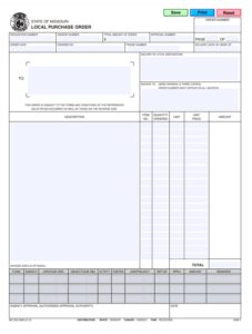 Purchase Order Template | Free Word Templates