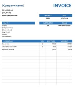 Free Invoice Template | Free Word Templates