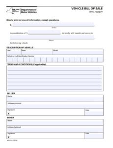 free bill of sales template for used car as is