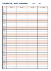 Weekly Planner Template | Free Word Templates