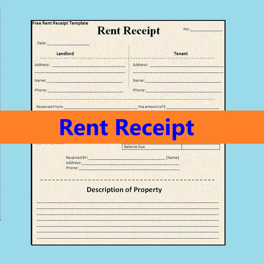 Sample House Rent Receipt Free Word Templates