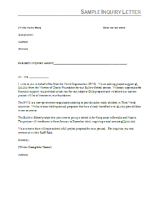 Sample-inquiry-letter – Free Word Templates