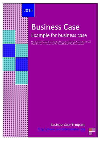 Business Case Template Free Word Templates