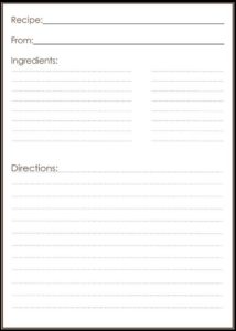 Cookbook Template | Free Word Templates