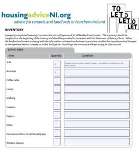 free landlord inventory template download for microsoft word