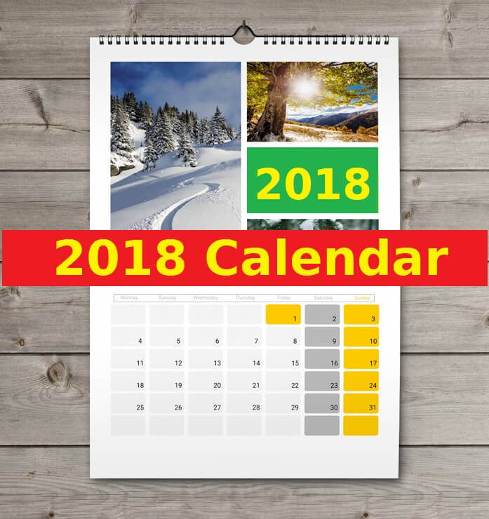 2018 Calendar Templates | Free Word Templates