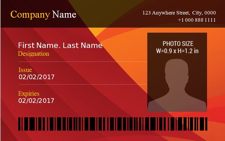 Employee Id Badge Template Free Download MS Excel Templates