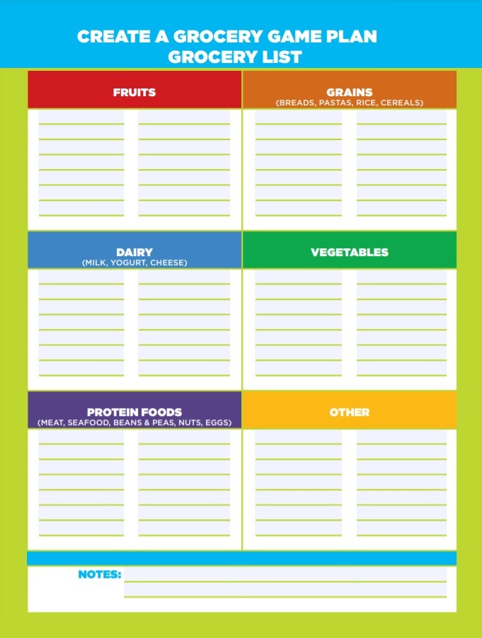 Microsoft Word 2010 Grocery List Template - Free Word Template