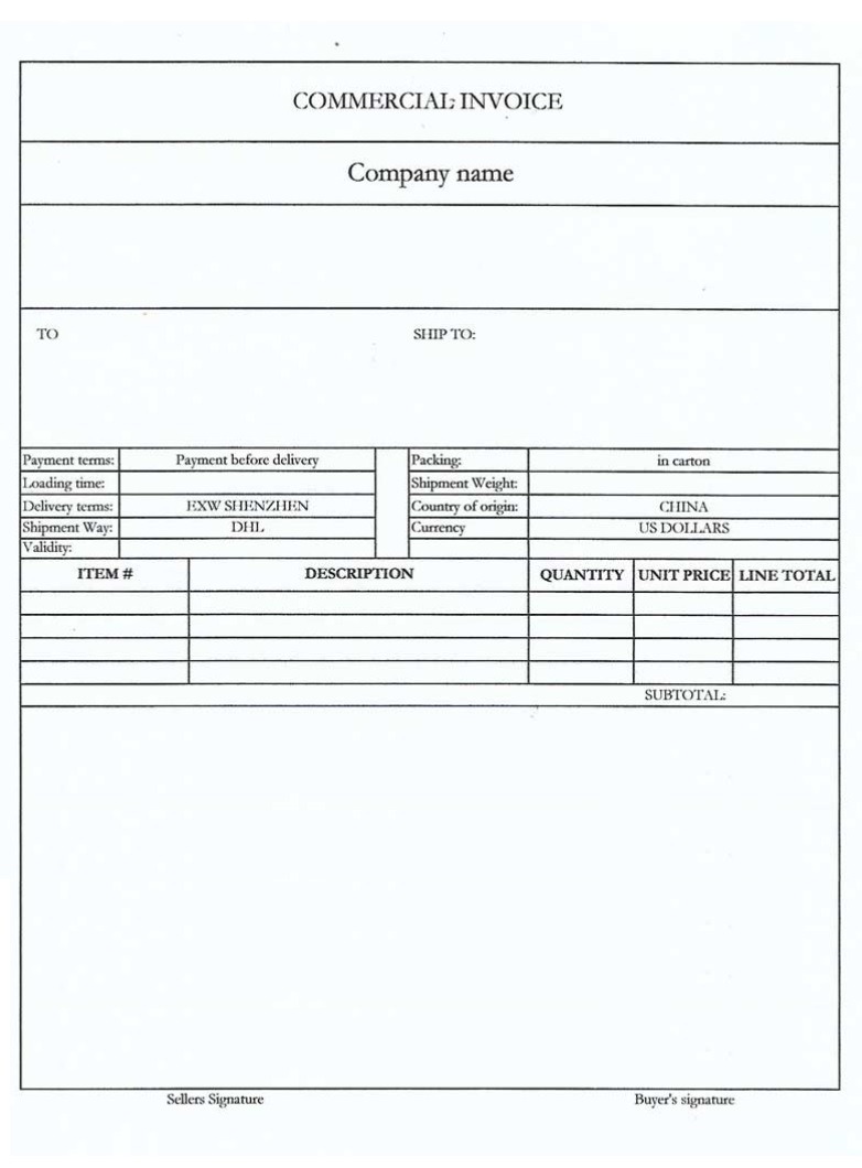 qbo commercial invoice template