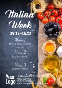 Italian Food Menu Template | Free Word Templates