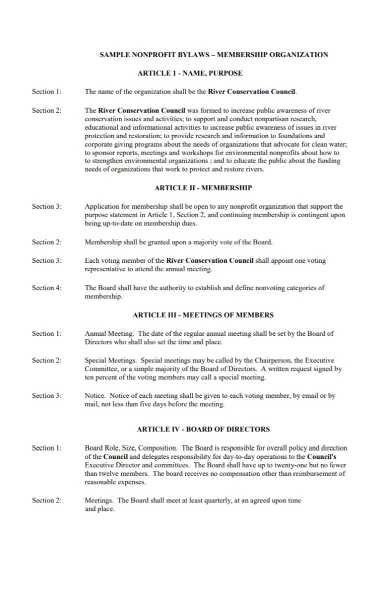 free-bylaws-template-free-word-templates