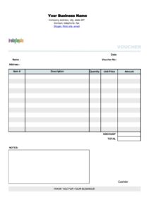 Payment Voucher Template | Free Word Templates