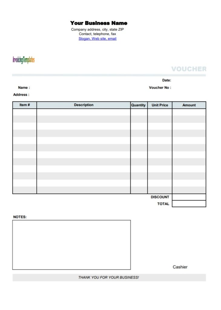 Payment Voucher Template | Free Word Templates