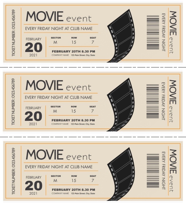 Event Ticket Template | Free Word Templates