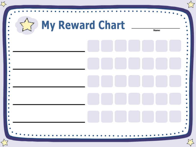 Reward Chart Template | Free Word Templates