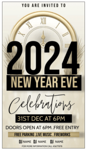 New Year Poster Template | Free Word Templates