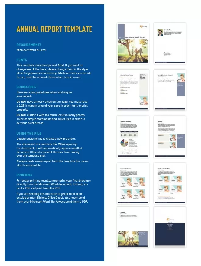 Annual Report Template PDF