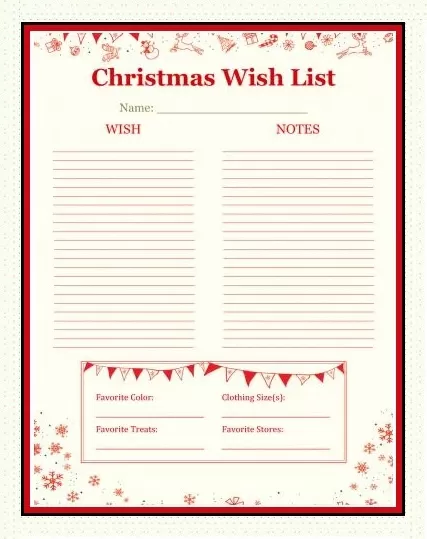 Beautiful Christmas Wish List