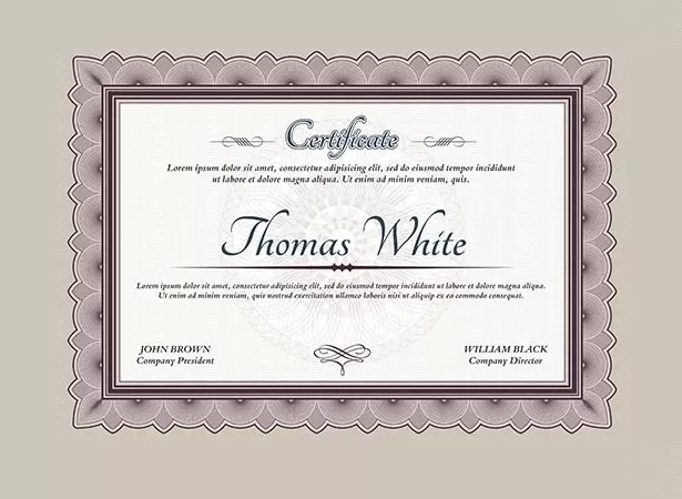 Blank Award Certificate Template