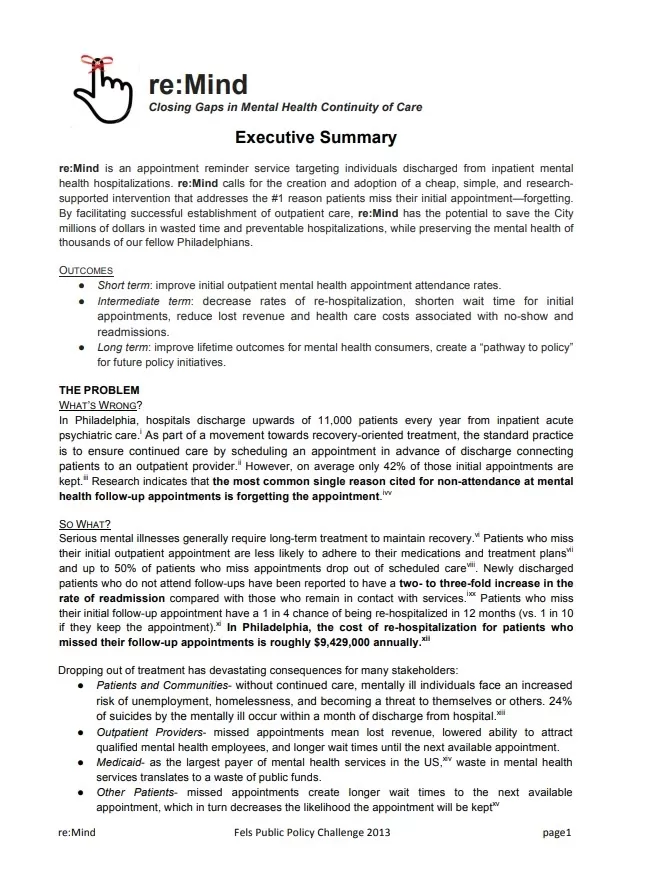 Executive Summary Template PDF