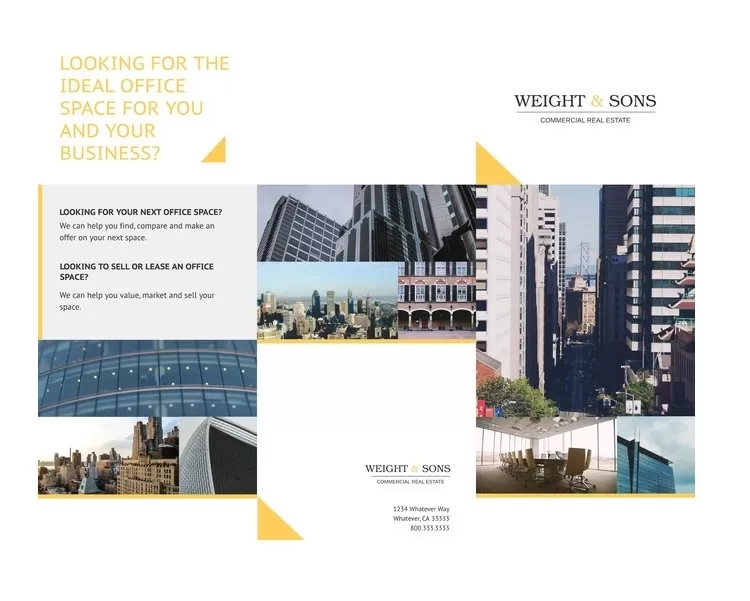 Free Construction Pamphlet Template