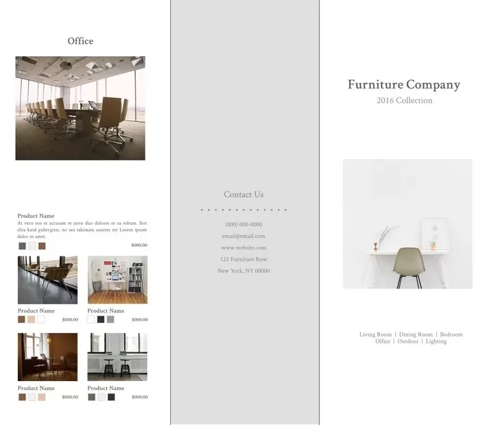 Free Furniture Pamphlet Template