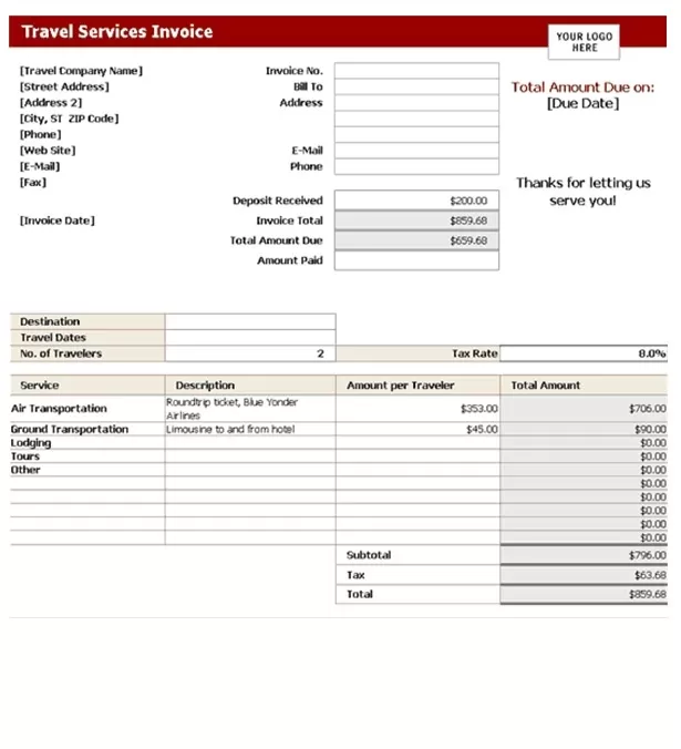 Free Invoice Maker Template