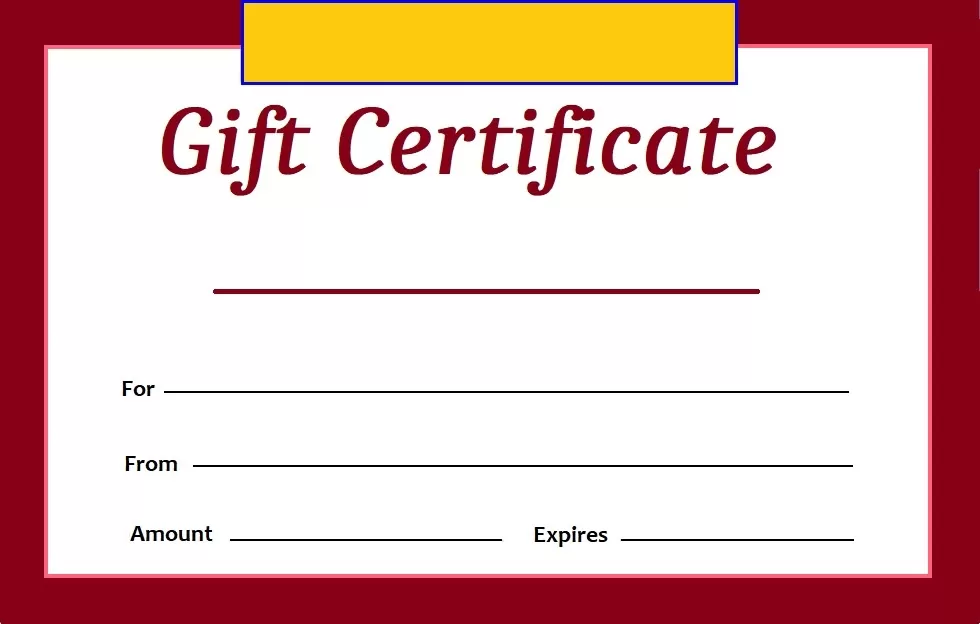 Gift Certificate Template 5