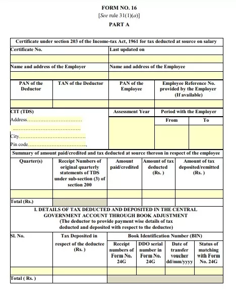 Income Tax Salary Certificate Format