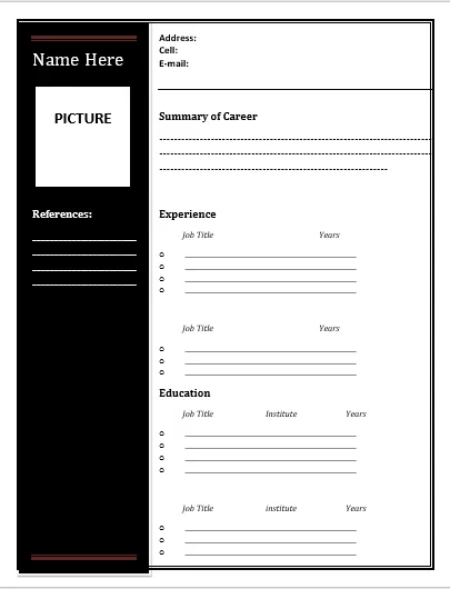 Job-Resume-Template