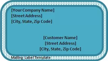 Mailing Label Template