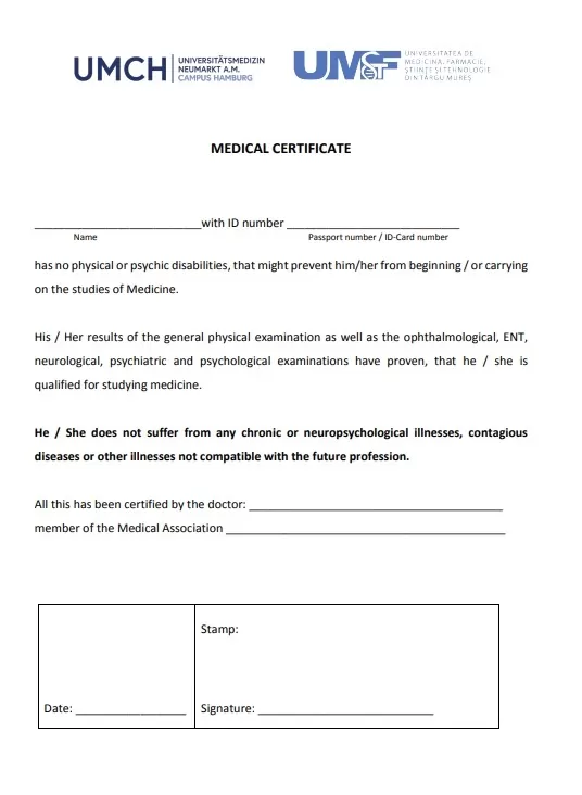 Medical Certificate Letter Sample