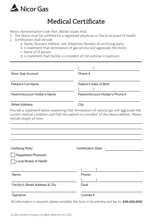 Normal Medical Certificate Format