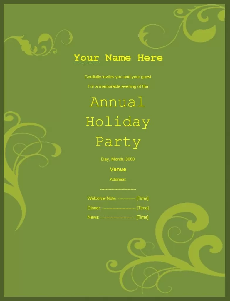 Party Invitation Template