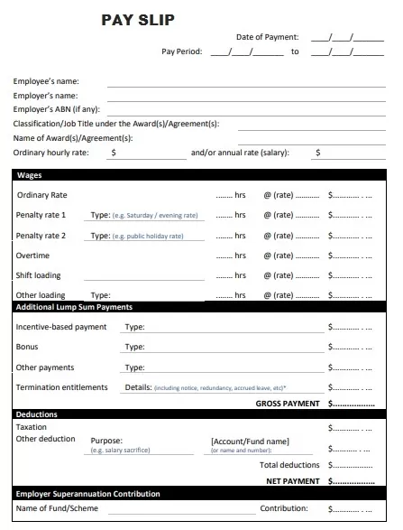 Payslip Sample