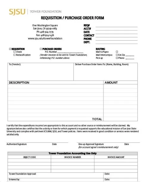 Product Purchase Order Template