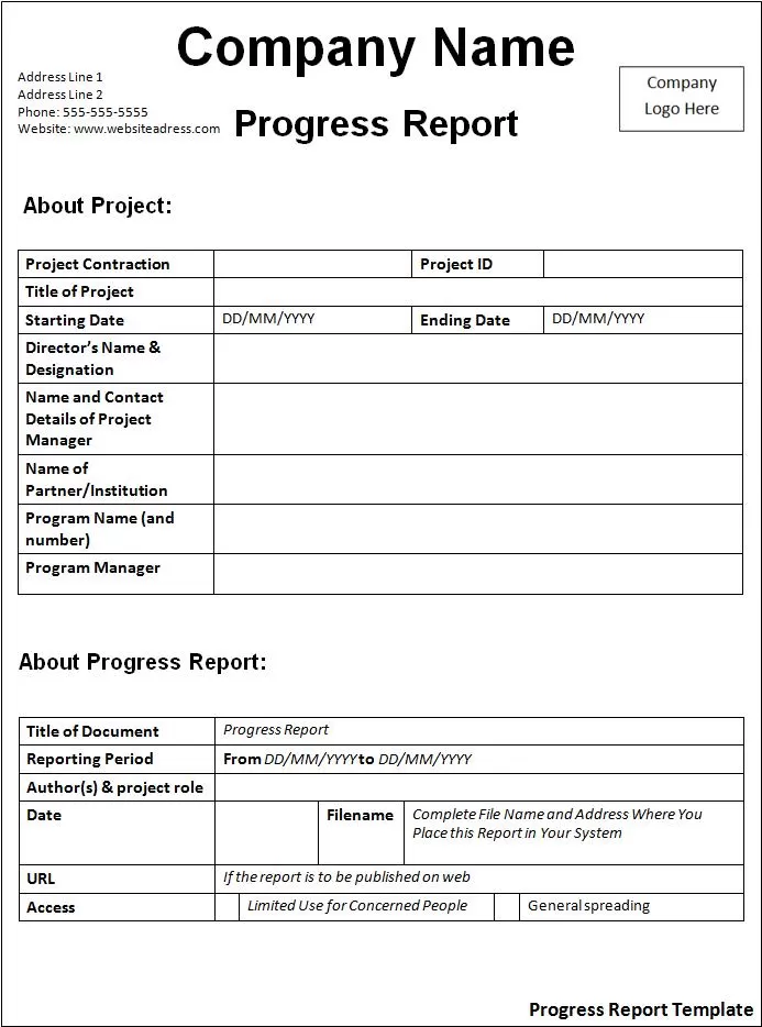 Police Report Template