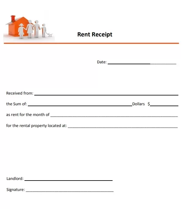 Rental Receipt Template