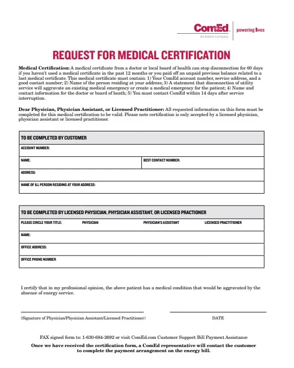 Request for Medical Certificate Sample