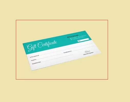 Unique Gift Certificate Template 1