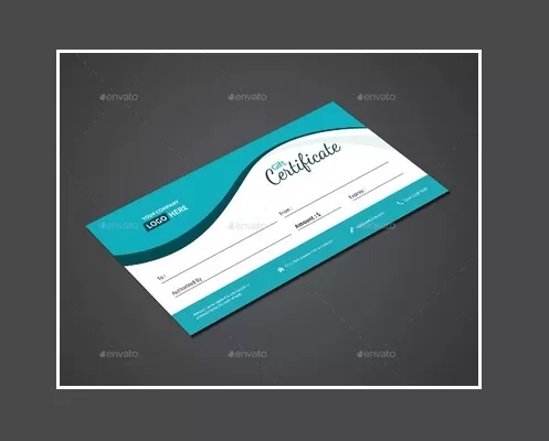 Unique Gift Certificate Template 4