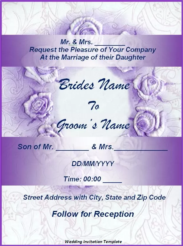 Wedding Invitation Template