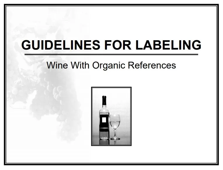 Wine Label Guideline Template